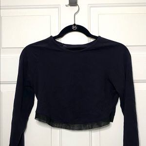 Whitney SimmonsxGymshark V1 Black Crop Long Sleeve